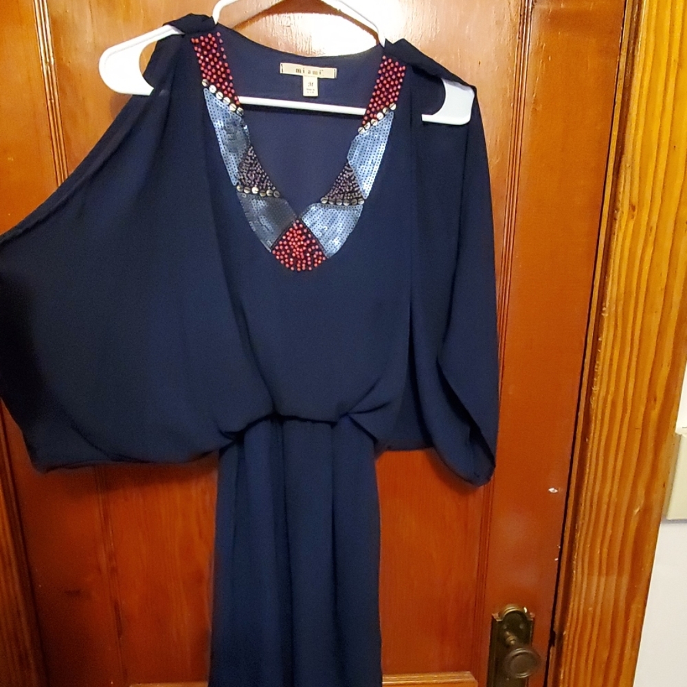 Navy Beaded dress